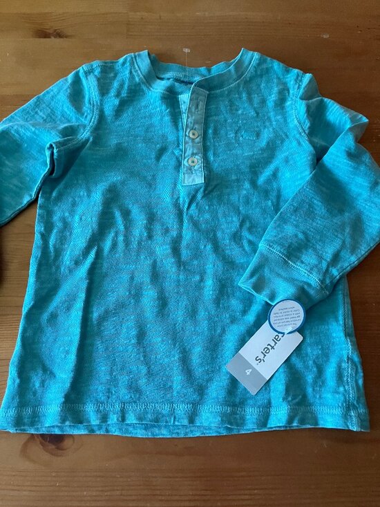 Other - CARTER'S Boy's Polo shirt Turquoise color Size 4 Cotton